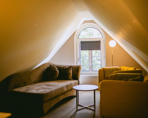 Ruhig gelegenes Familienzimmer im Johanniterhaus Wittenberg.