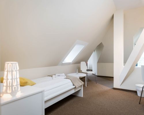 Komfortables Mehrbettzimmer f&uuml;r Familien und Gruppen in Wittenberg.