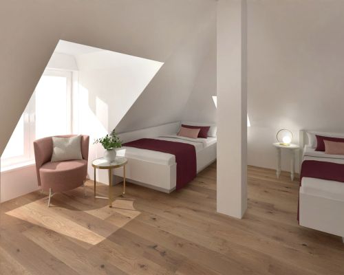 Komfortables Hotelzimmer für entspannte Tage in Wittenberg.