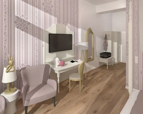 Stilvolles Komfortzimmer im Johanniterhaus mit viel Platz.