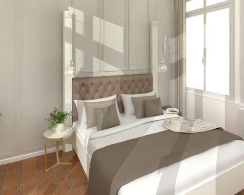 Ruhiges Standard-Doppelzimmer in Wittenberg mit warmem Ambiente.