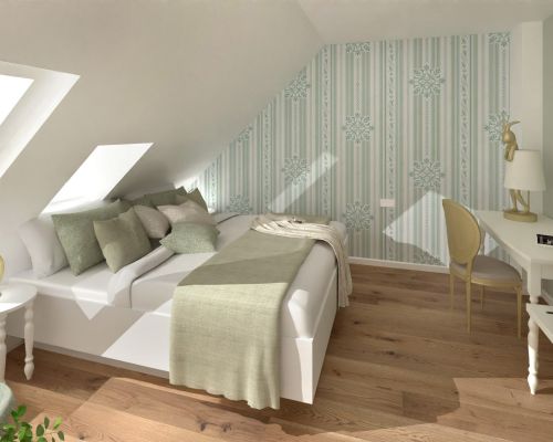 Freundlich eingerichtetes Hotelzimmer in Wittenberg Zentrum.