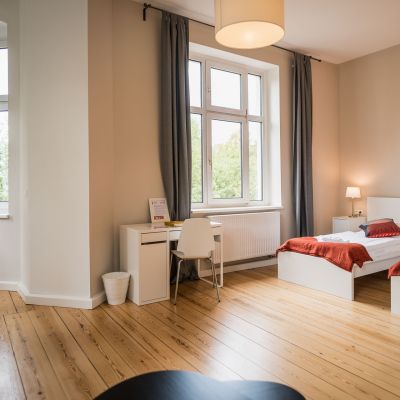 Comfortable hotel room in Wittenberg