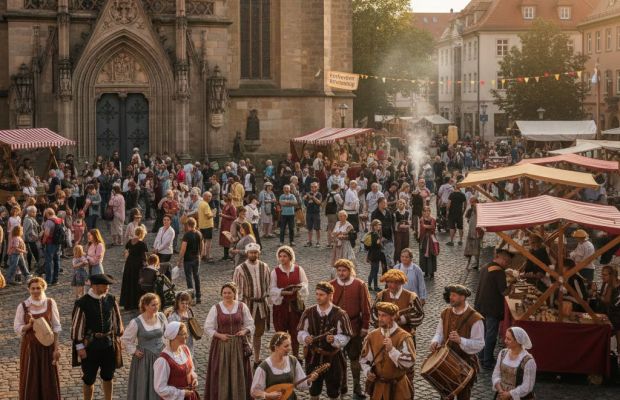 Lutherfest Wittenberg - Bild per KI (Gemini) erzeugt